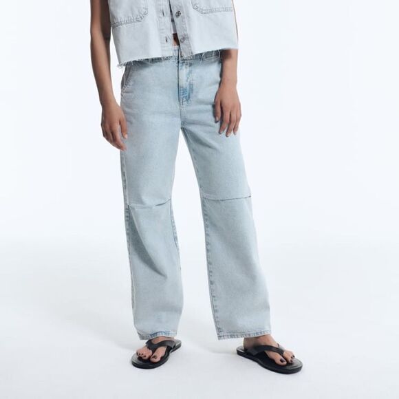 ZARA MID-RISE Z1975 BALLOON JEANS - Picture 12 of 12